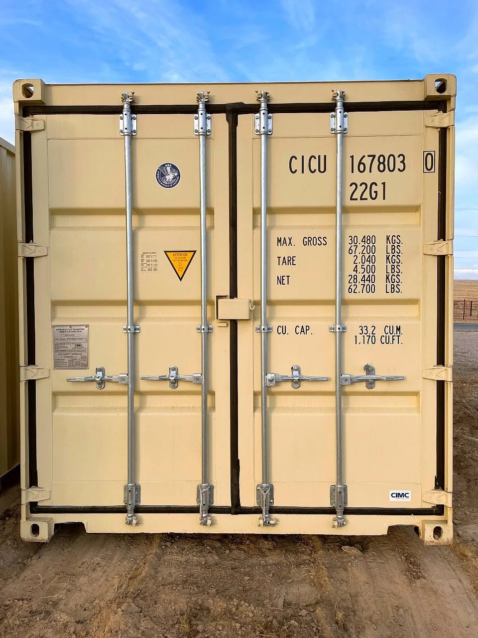 New 20ft Standard Shipping Container, view 4