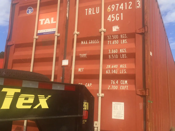 Used 40ft High Cube Shipping Container